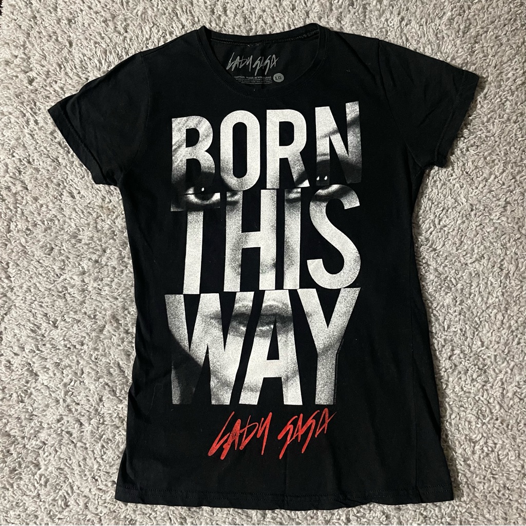 Black Born This Way Graphic TShirt